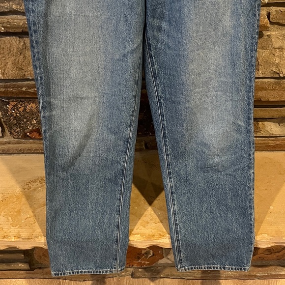 Madewell Low-Slung Straight Leg Button Fly 100% Cotton Jeans - Picture 5 of 10